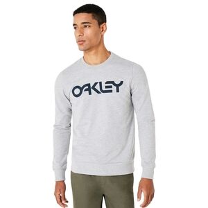 Oakley Men's B1B Crew Fitted Sweatshirt, Granite Heather Grey / Logo Sz LG